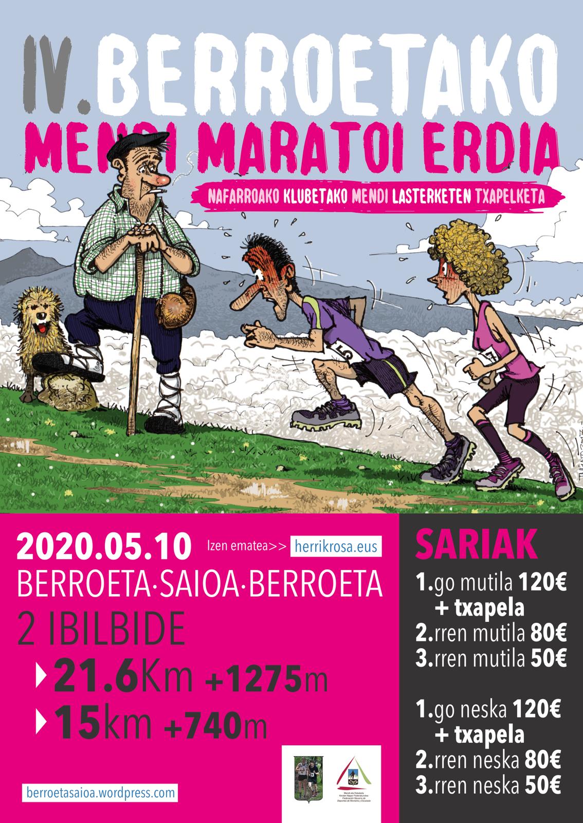 ABIERTA INSCRIPCI&Oacute;N IV. BERROETAKO MENDI MARATOI ERDIA