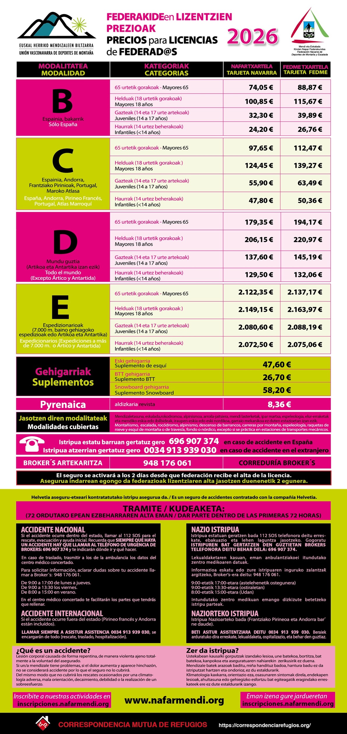 LICENCIAS 2026, COMENZAMOS EL 15 DICIEMBRE