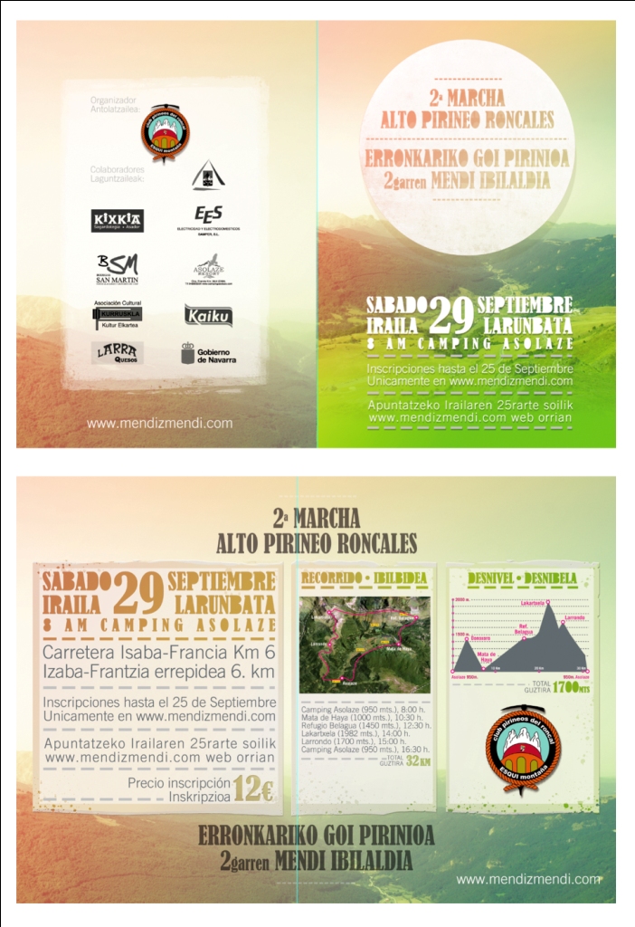 INSCRIPCIONES II MARCHA ALTOS PIRINEOS RONCALESES