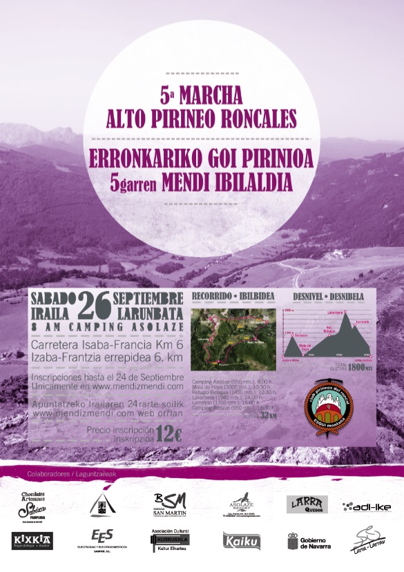 V MARCHA ALTO PIRINEO RONCAL&Eacute;S