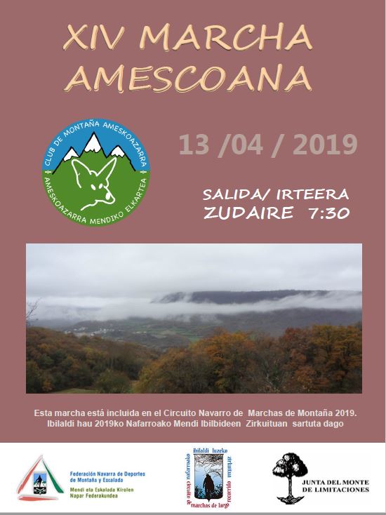 ABIERTA LA INSCRIPCI&Oacute;N PARA LA XIV MARCHA AMESCOANA