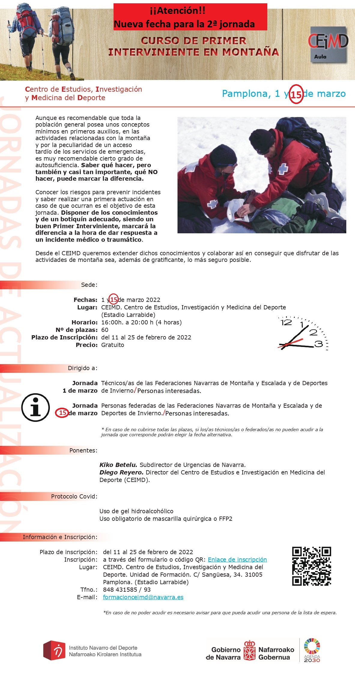 JORNADAS PRIMER INTERVINIENTE EN MONTA&Ntilde;A