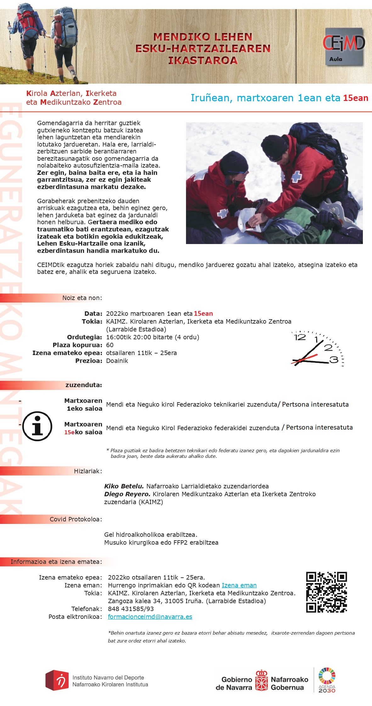 JORNADAS PRIMER INTERVINIENTE EN MONTAÑA