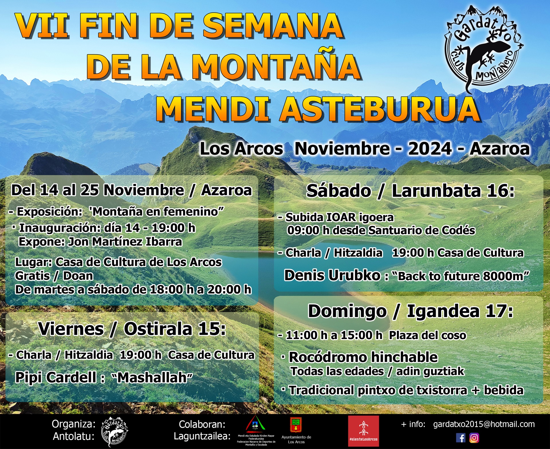 VII FIN DE SEMANA MONTA&Ntilde;AERO DE GARDATXO MENDI TALDEA