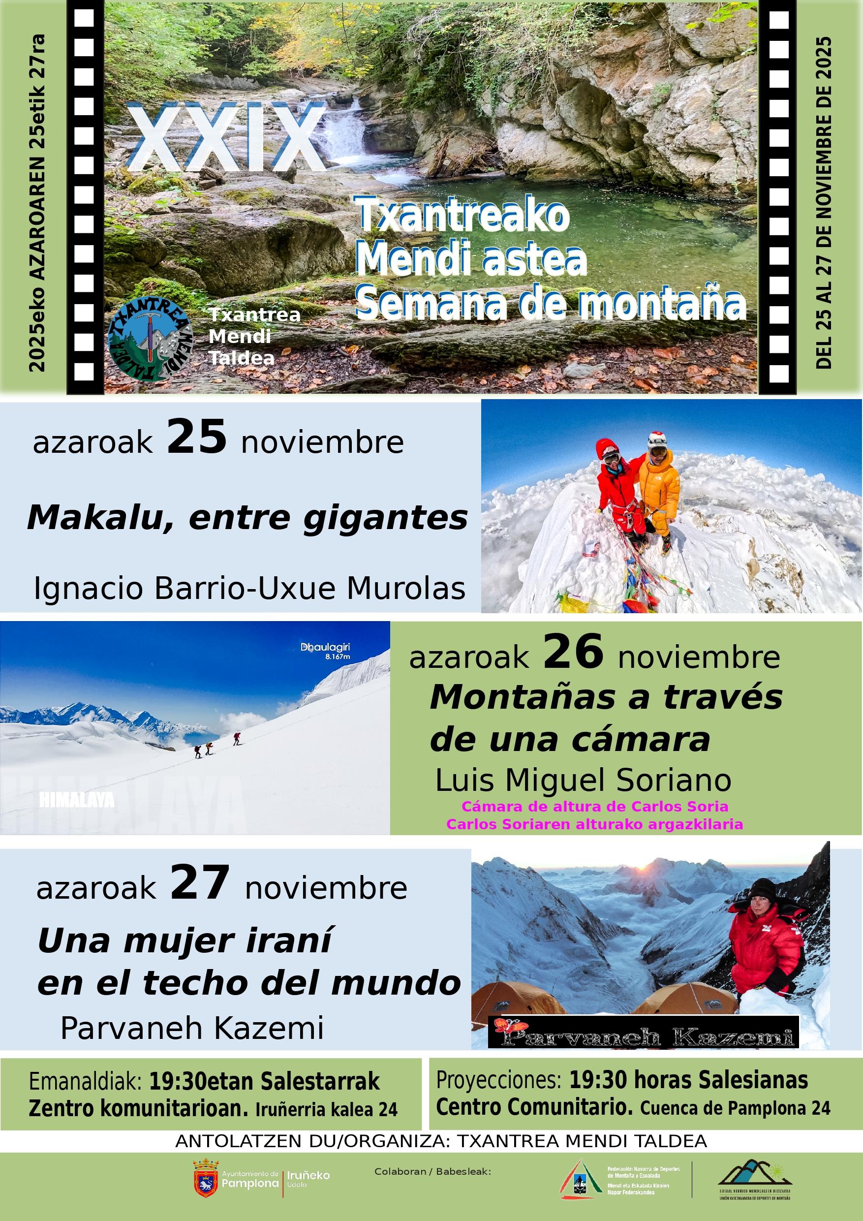 JORNADAS DE MONTAÑA EN DONEZTEBE, VIANA Y TXANTREA
