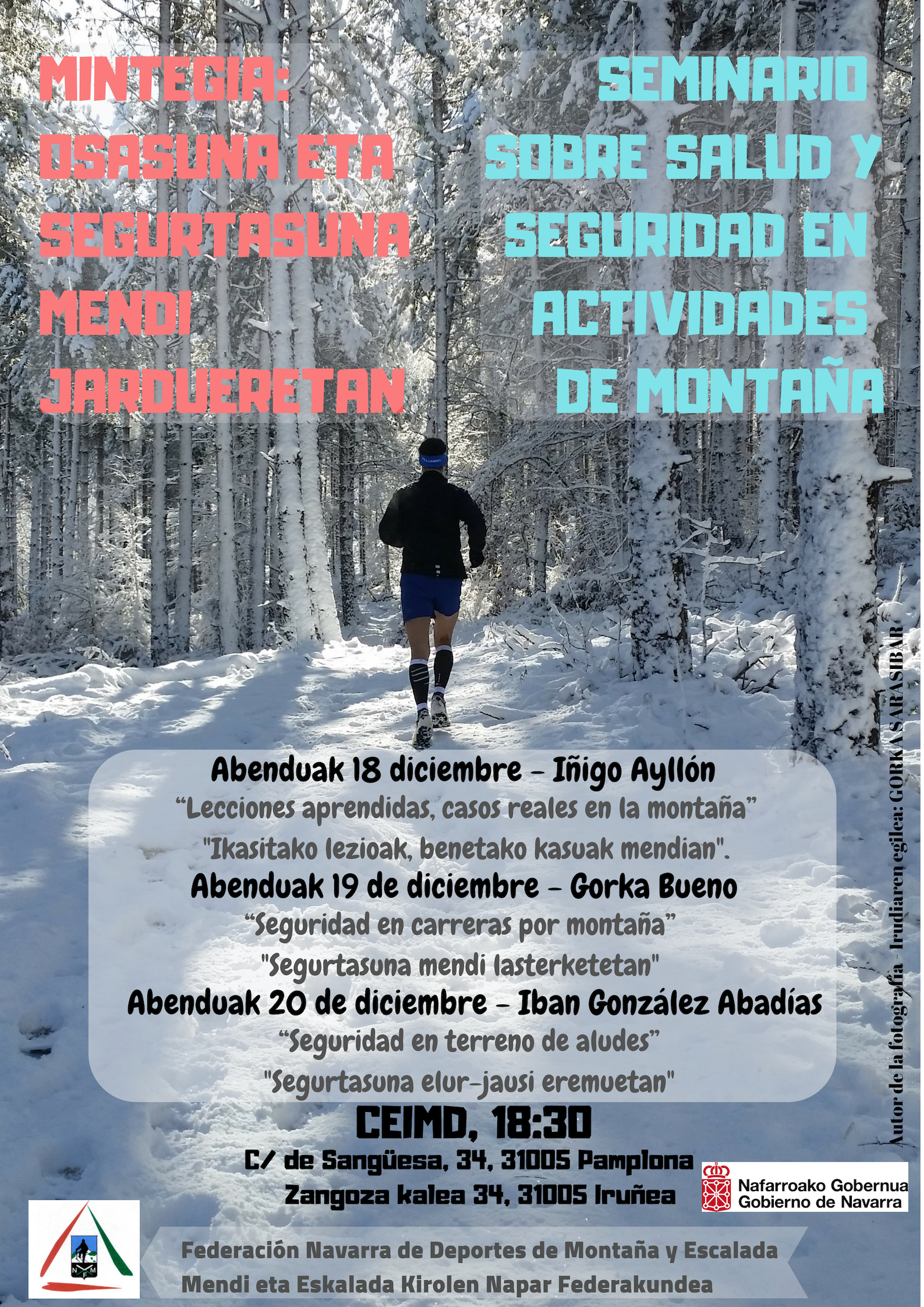 SEMINARIO DE SEGURIDAD Y SALUD EN ACTIVIDADES DE MONTA&Ntilde;A