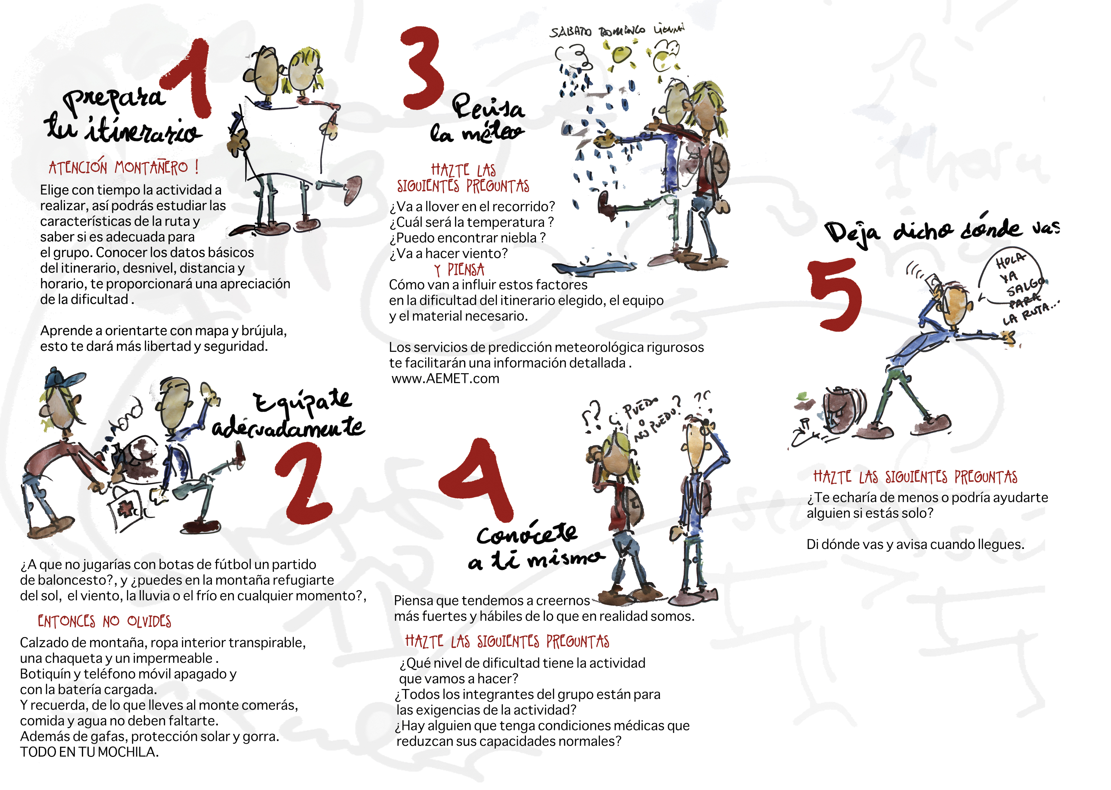 EN LA MONTAÑA, LA SEGURIDAD ES LO PRIMERO