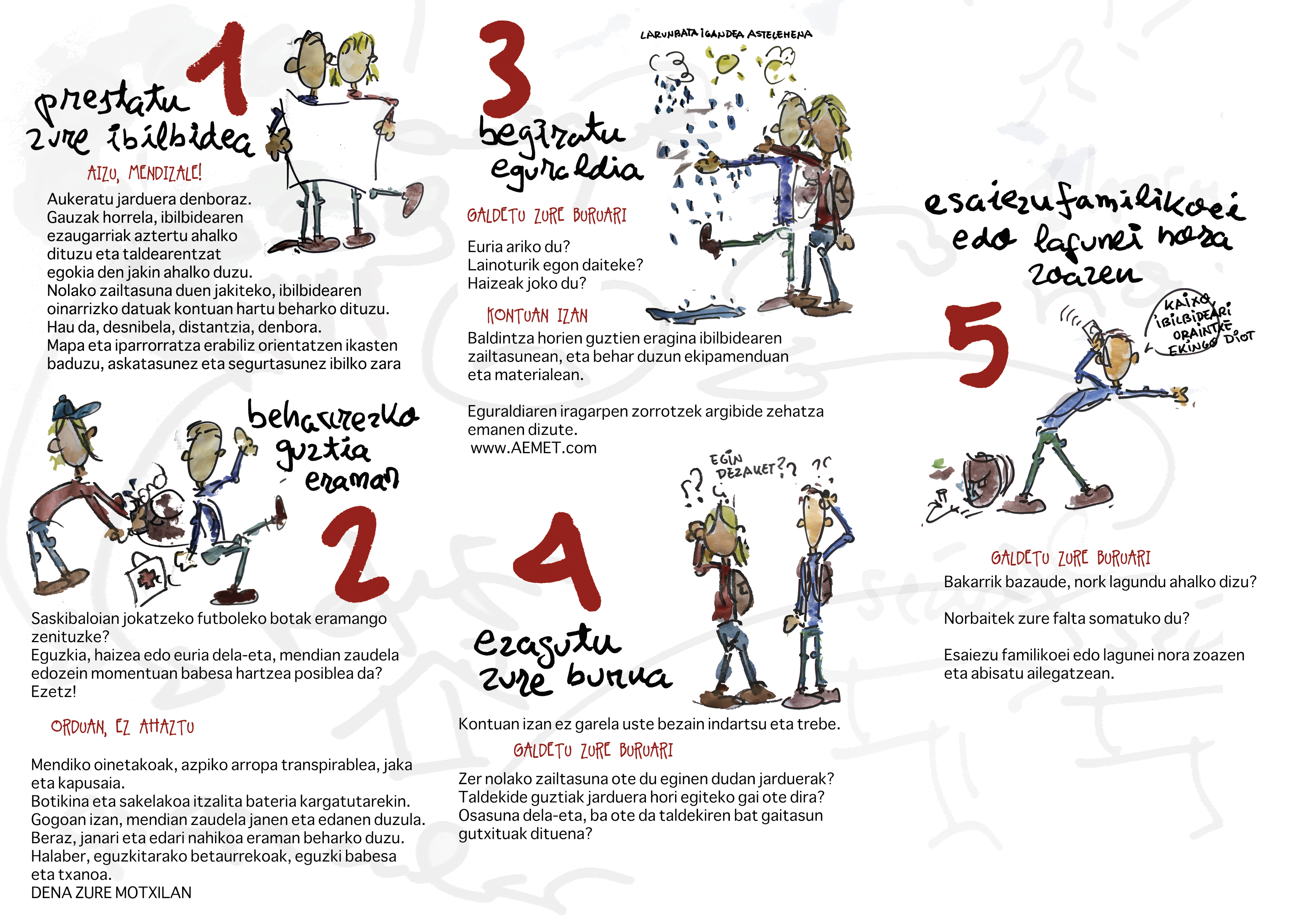 EN LA MONTAÑA, LA SEGURIDAD ES LO PRIMERO