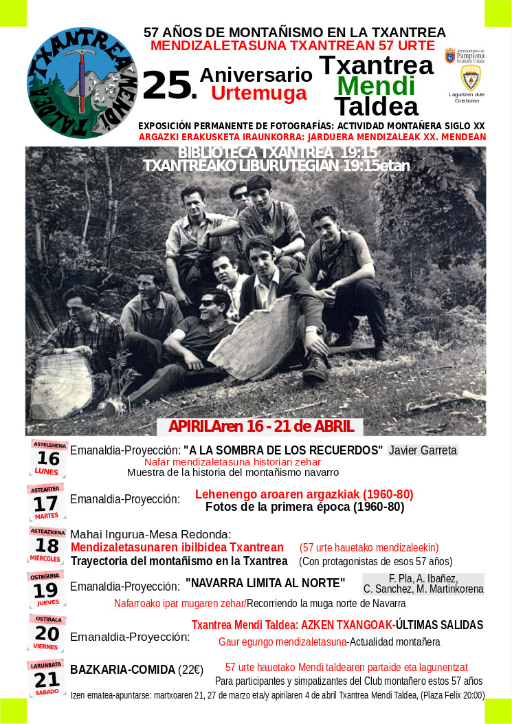 SEMANA DE MONTA&Ntilde;A DE TXANTREA MENDI TALDEA