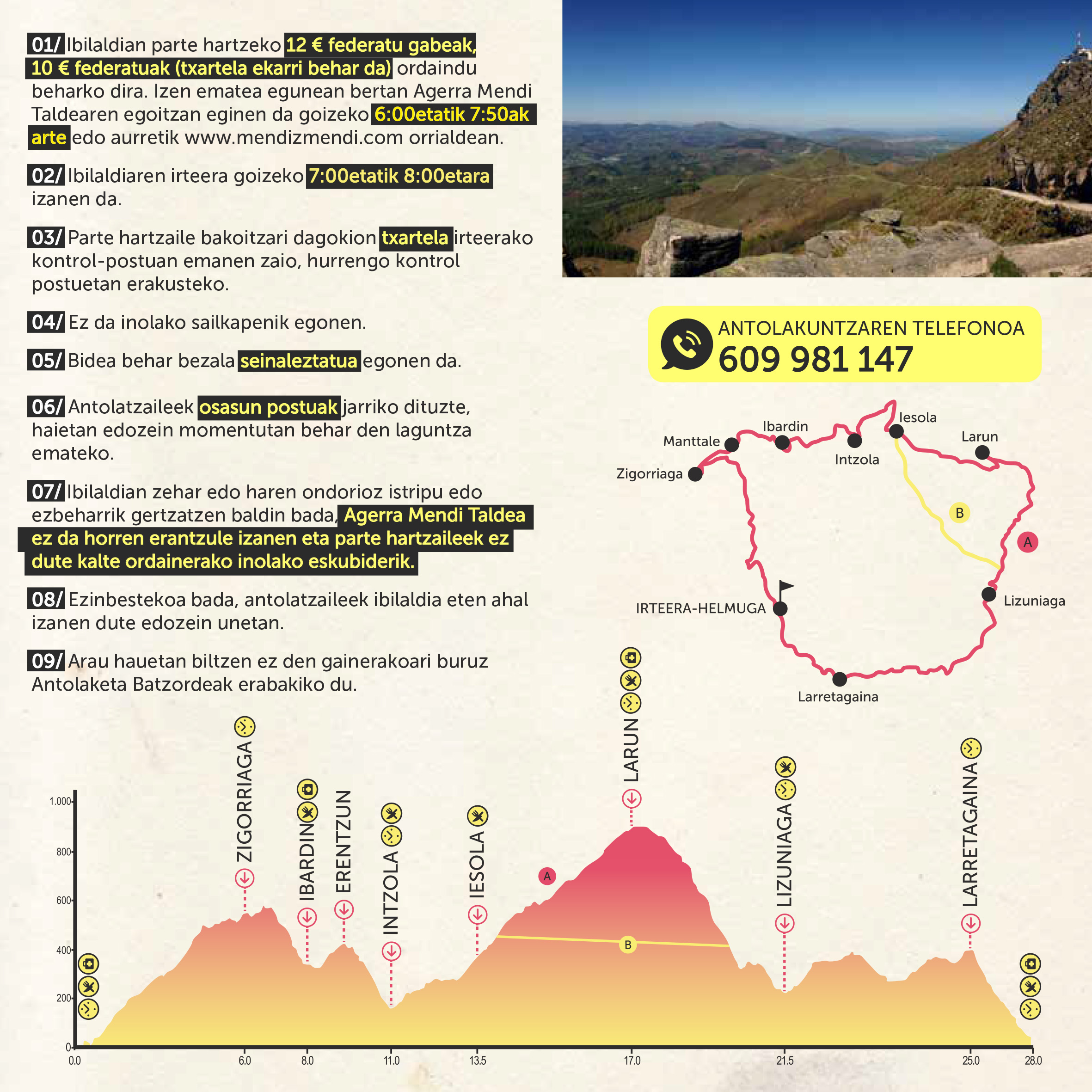 LA MARCHA DE MONTAÑA BERAKO ITZULIA