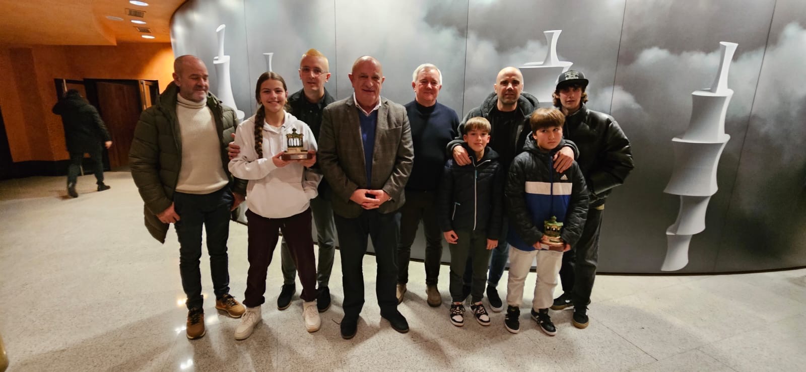 Distinciones al patinaje navarro en el acto de entrega de Galardones y Menciones Deportivas en Tudela