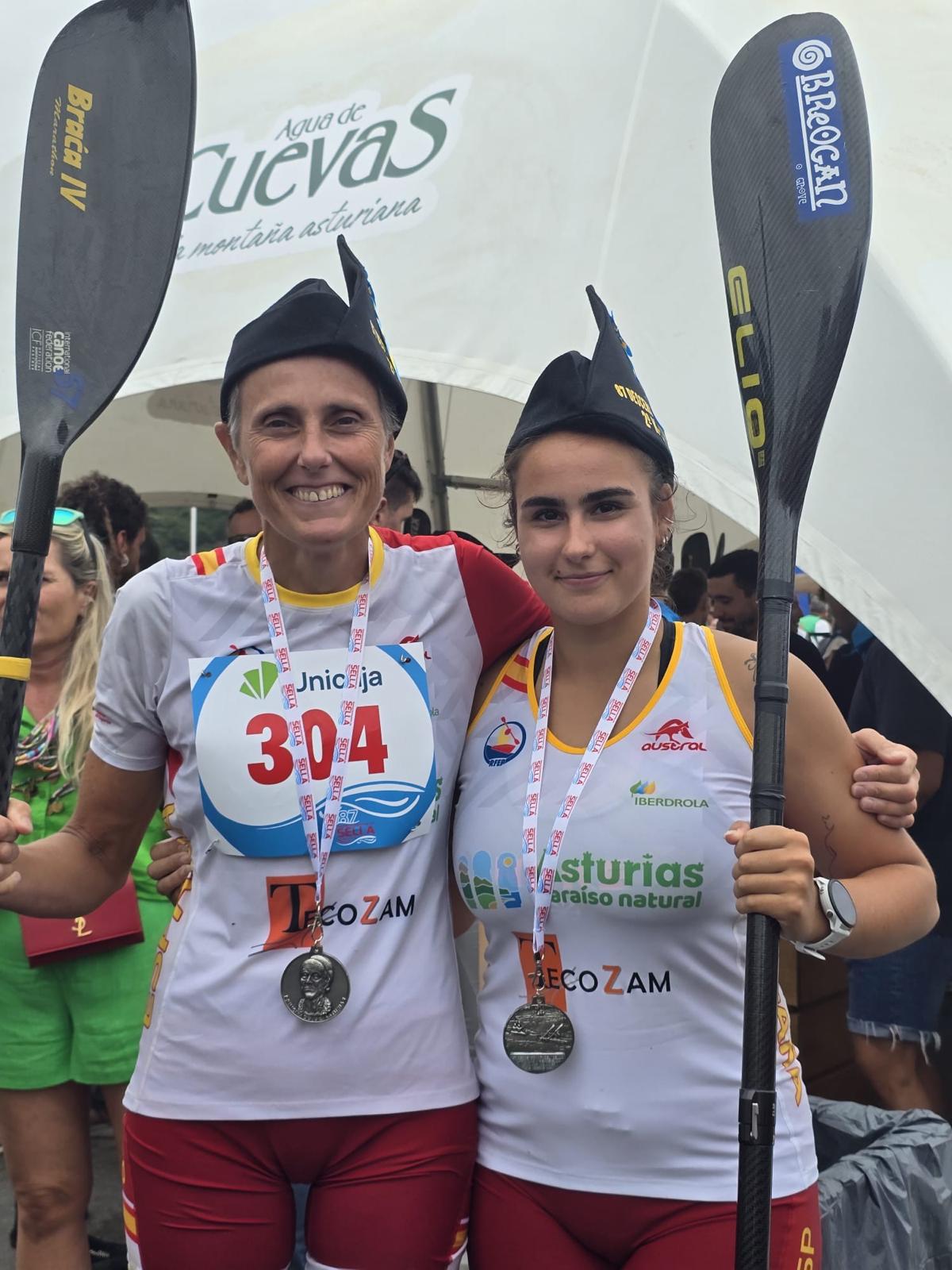 Amaia Osaba y Llara Tuset, subcampeonas del Sella