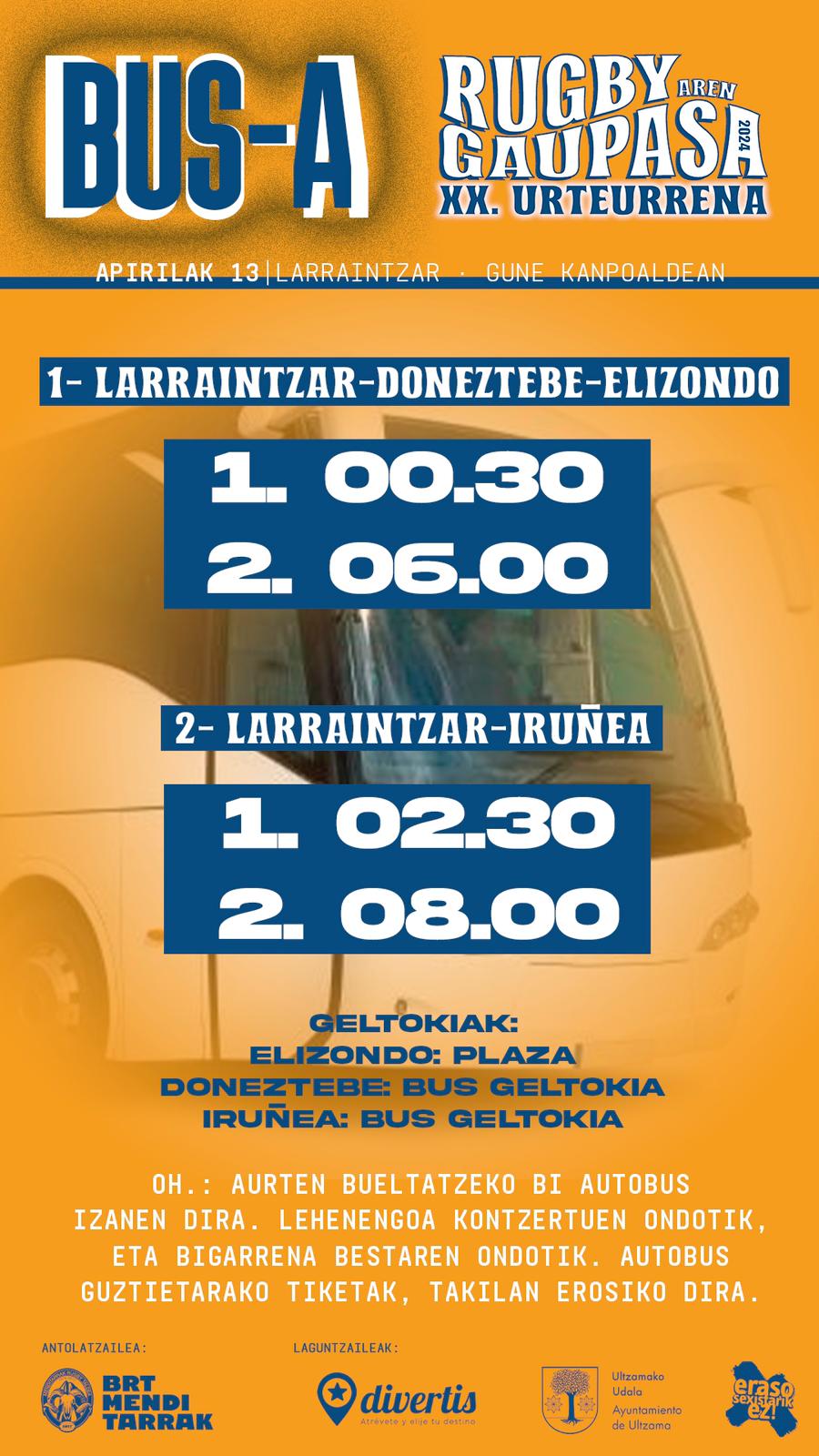 La gaupasa del BRT Menditarrak, ¡ya está aquí!