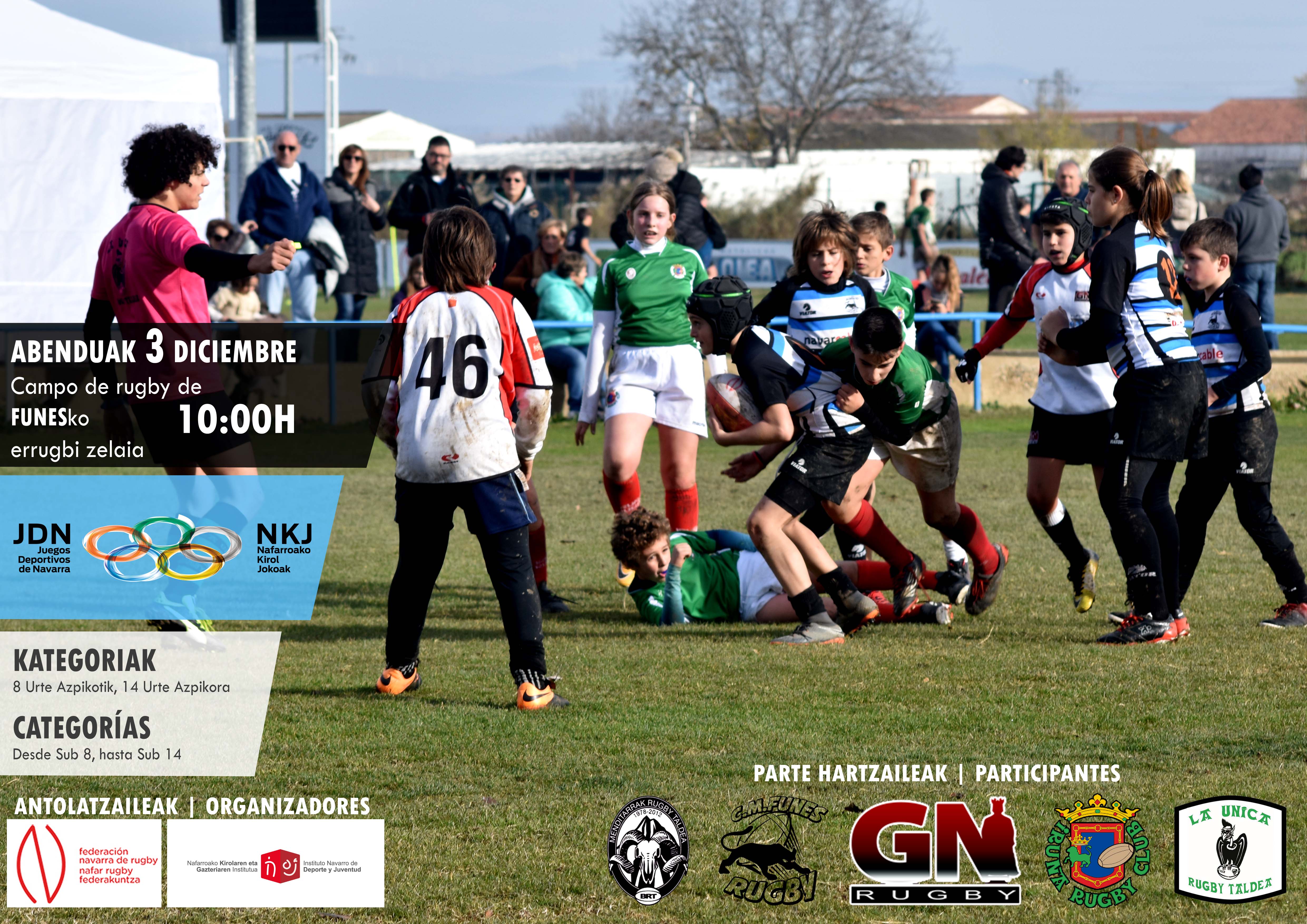 El rugby a escena en los Juegos Deportivos de Navarra