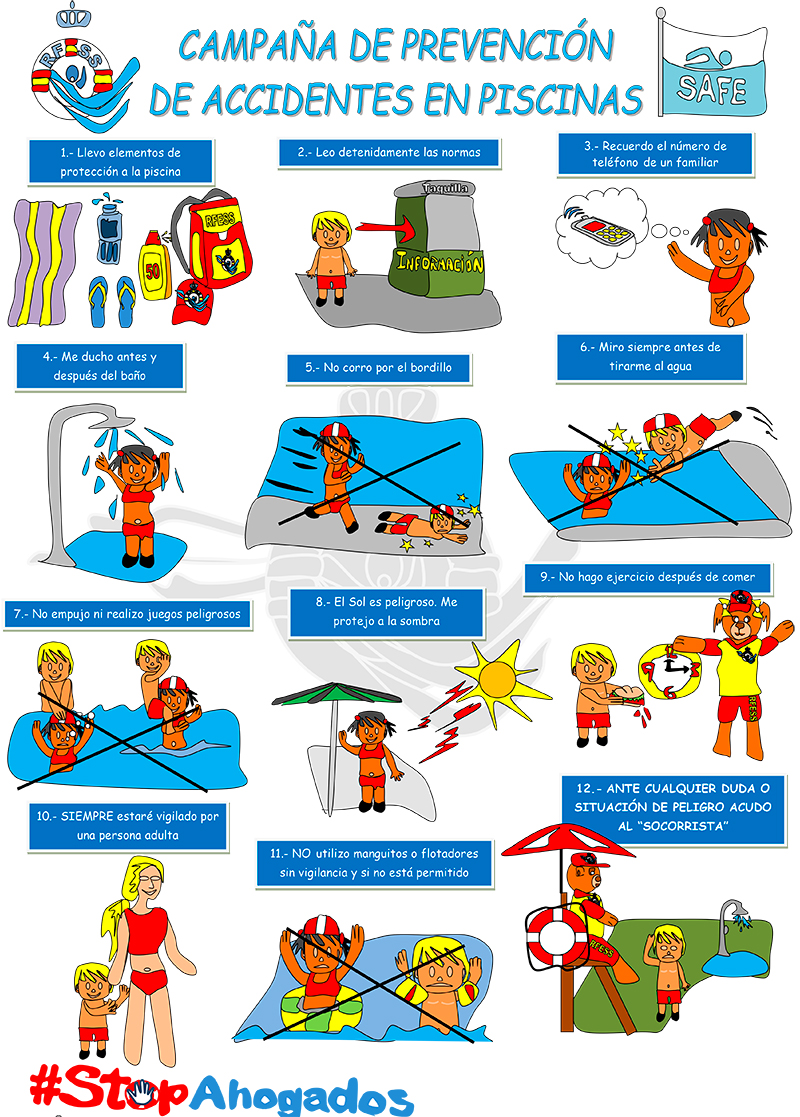 Prevenci&oacute;n de accidentes en la piscina