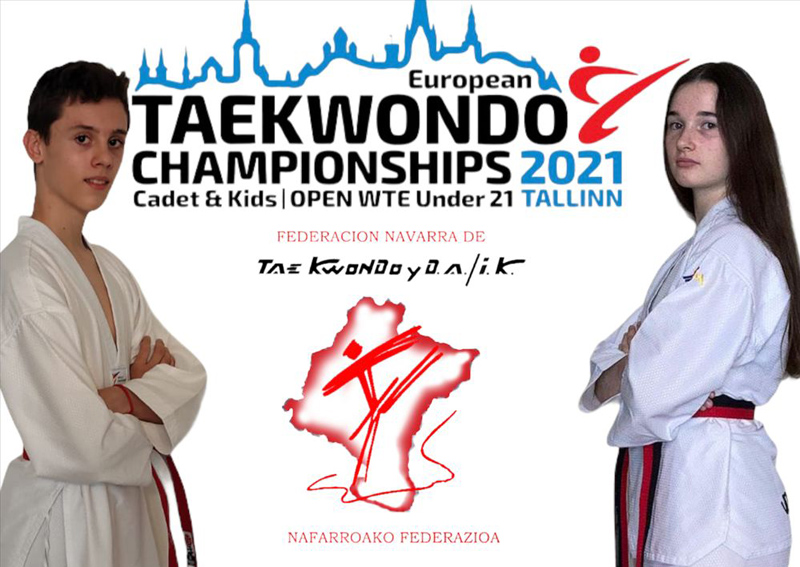 Dos taekwondistas navarros, al Campeonato de Europa Cadete.