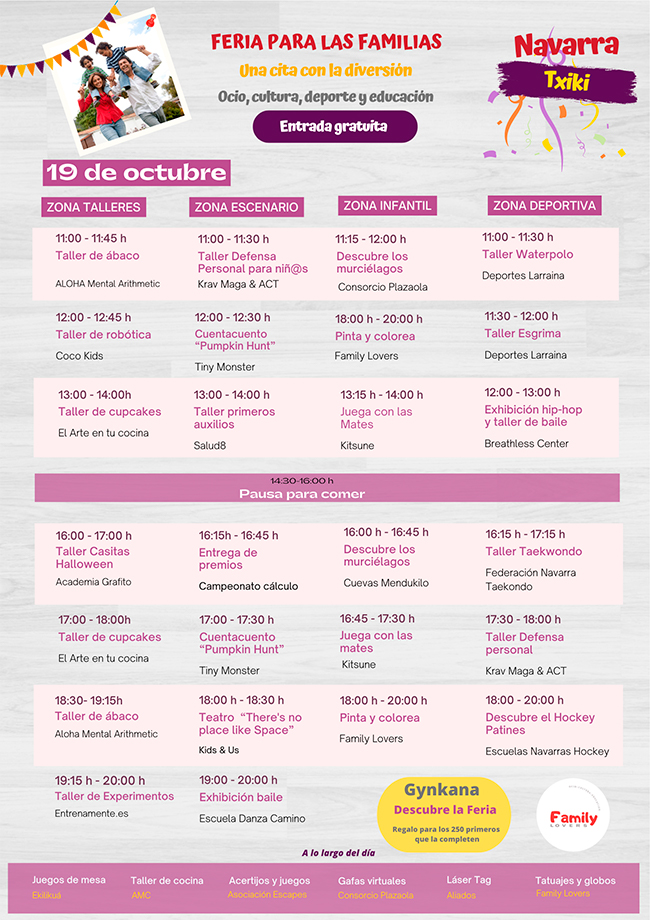 La Federación Navarra de Taekwondo en la Feria de las Familias