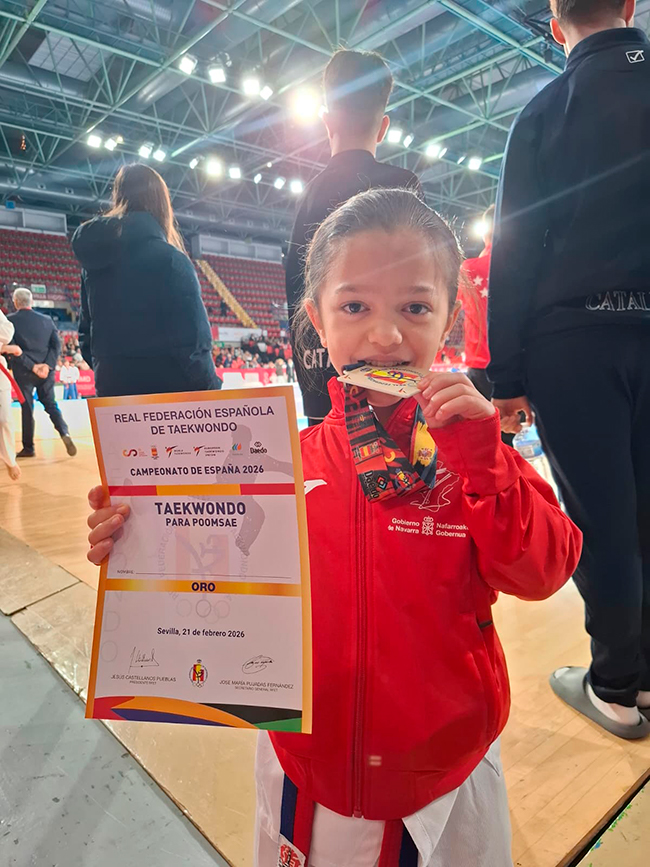 Oro para Nahia Remirez en el Campeonato de Espa&ntilde;a de Parataekwondo
