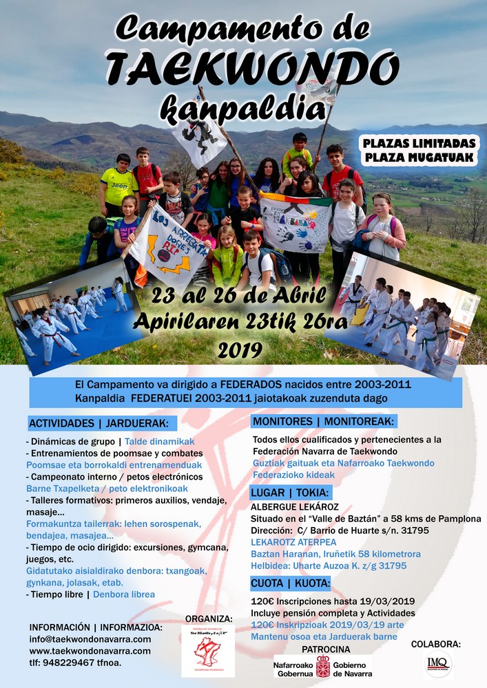 CAMPAMENTO INFANTIL TAEKWONDO 2019
