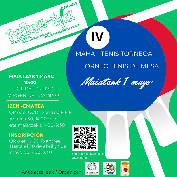 D&iacute;a de Tenis de Mesa en la Txantrea (01/05/2024)