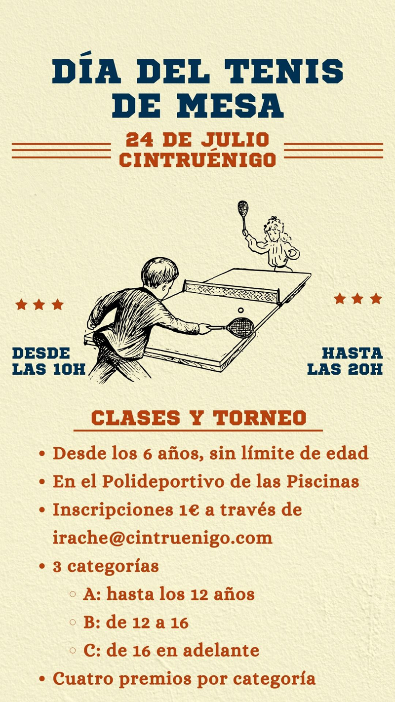 D&iacute;a del Tenis de Mesa en Cintru&eacute;nigo