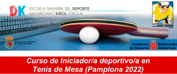 Curso de Iniciador Deportivo de Tenis de Mesa