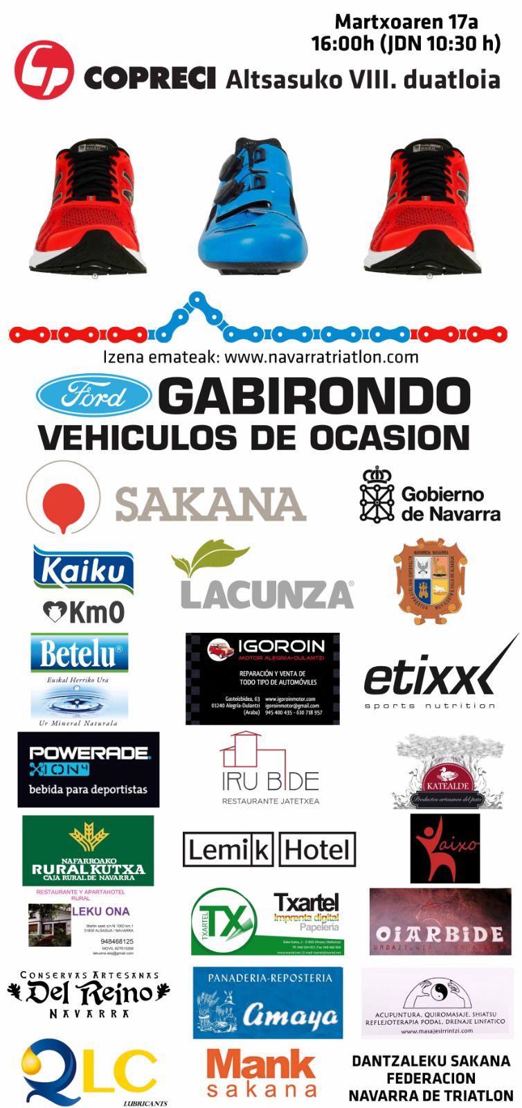 VIII Duatl&oacute;n de Alsasua (inscripciones abiertas)