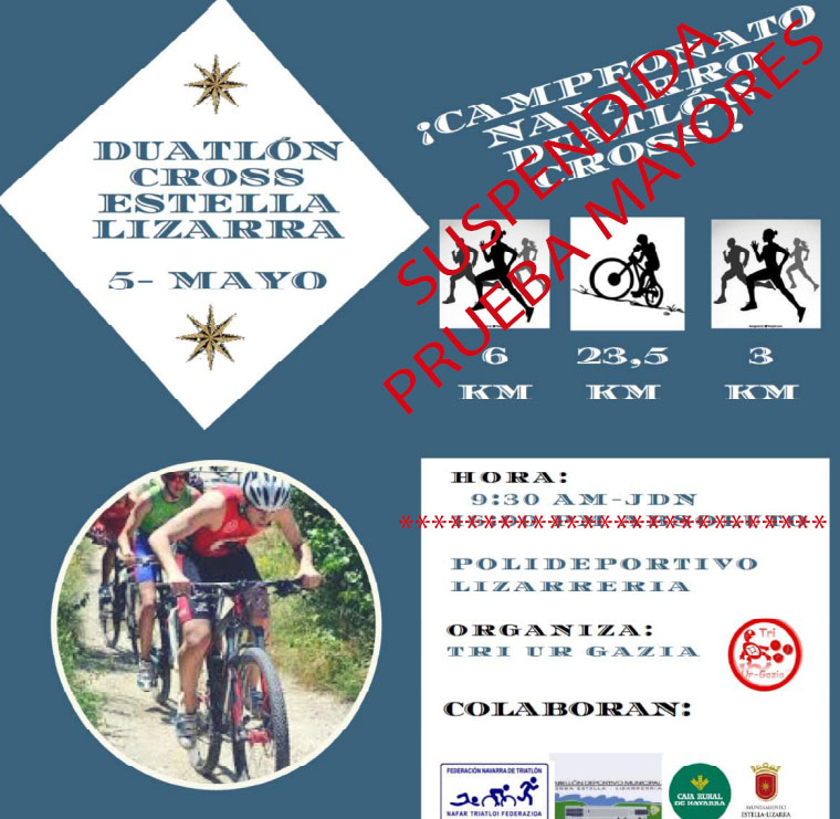 Se suspende la prueba de mayores del Duatl&oacute;n de Estella