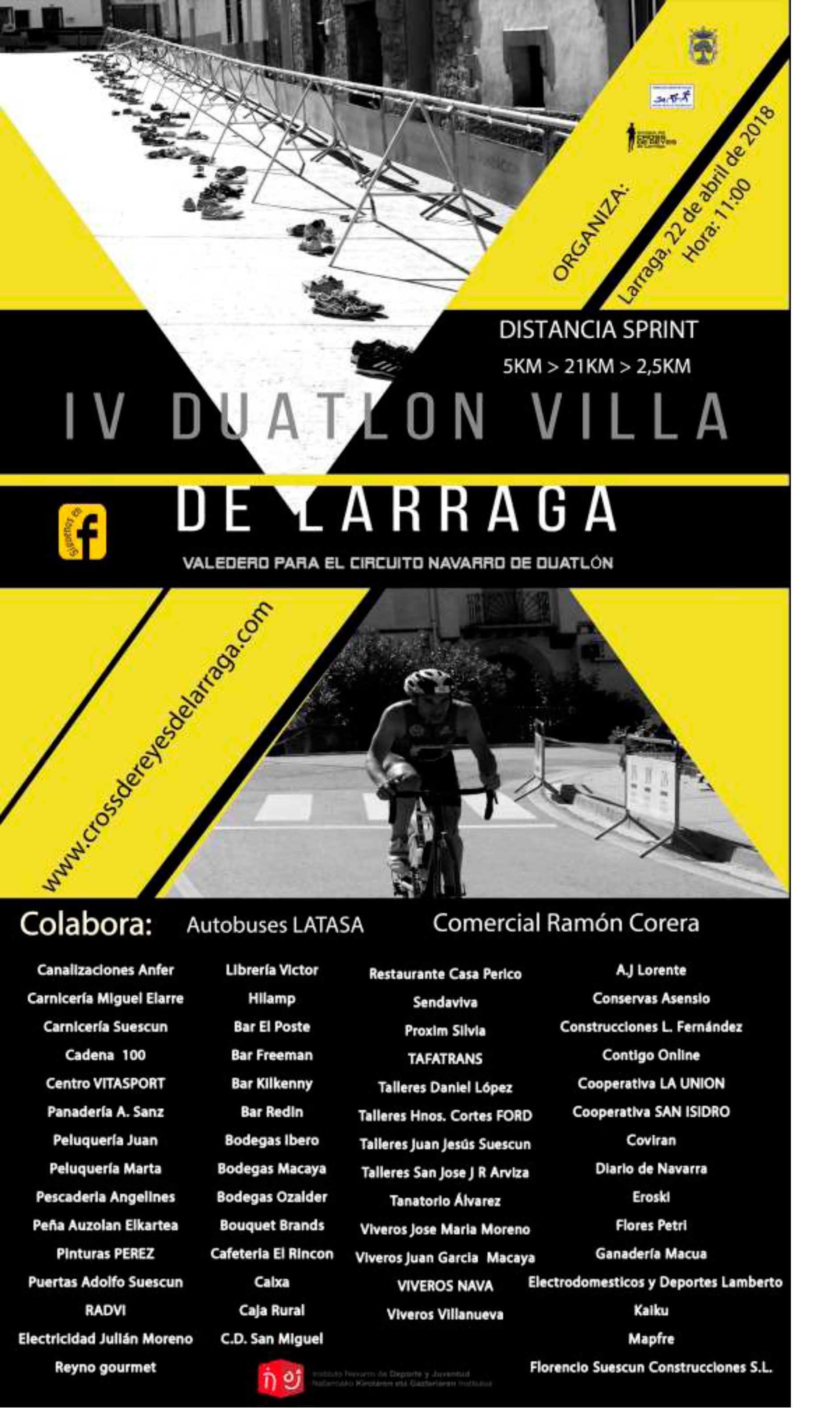Abierto el plazo de inscripci&oacute;n para el Duatl&oacute;n de Larraga