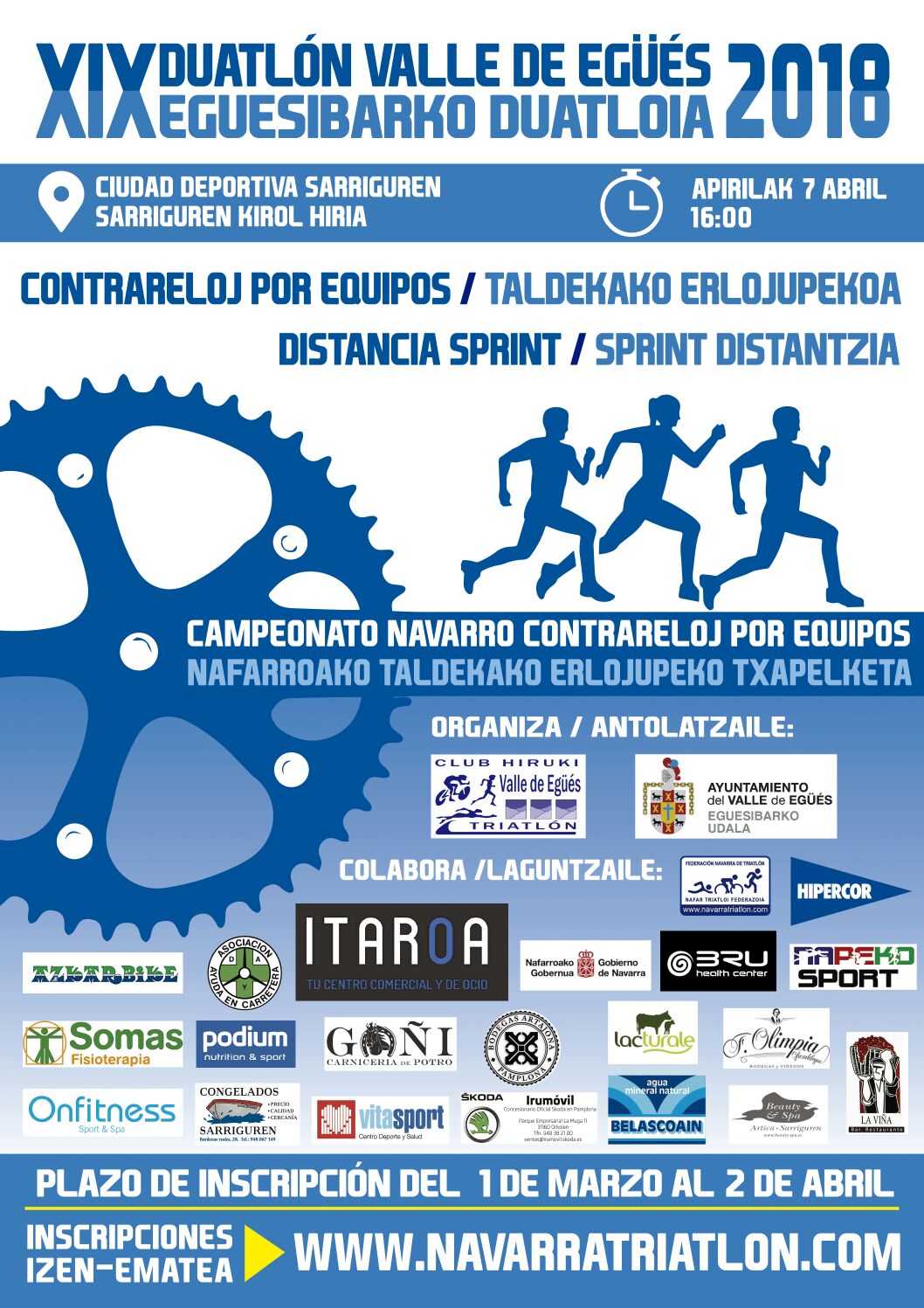 Duatl&oacute;n Valle de Eg&uuml;&eacute;s, inscripciones abiertas