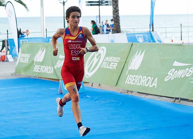 La triatleta del Saltoki Diquesí Irene Loizate, oro europeo Sub 23