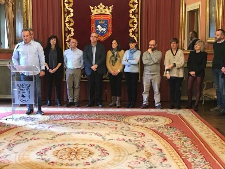 Recibimiento municipal por el hermanamiento con el Aviron Bayonnais