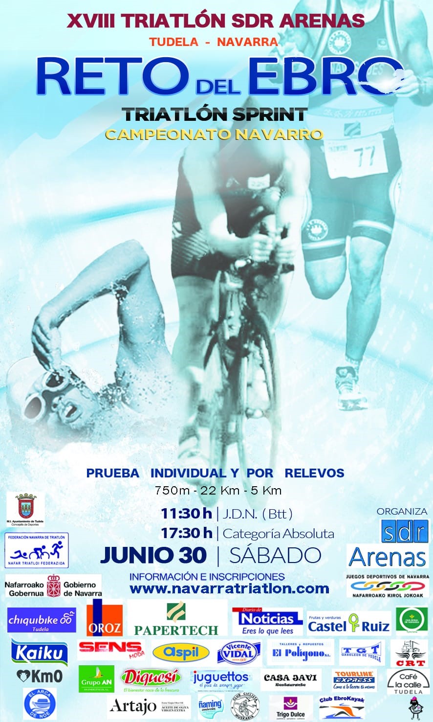 Inscripciones abiertas - Triatl&oacute;n Reto del Ebro