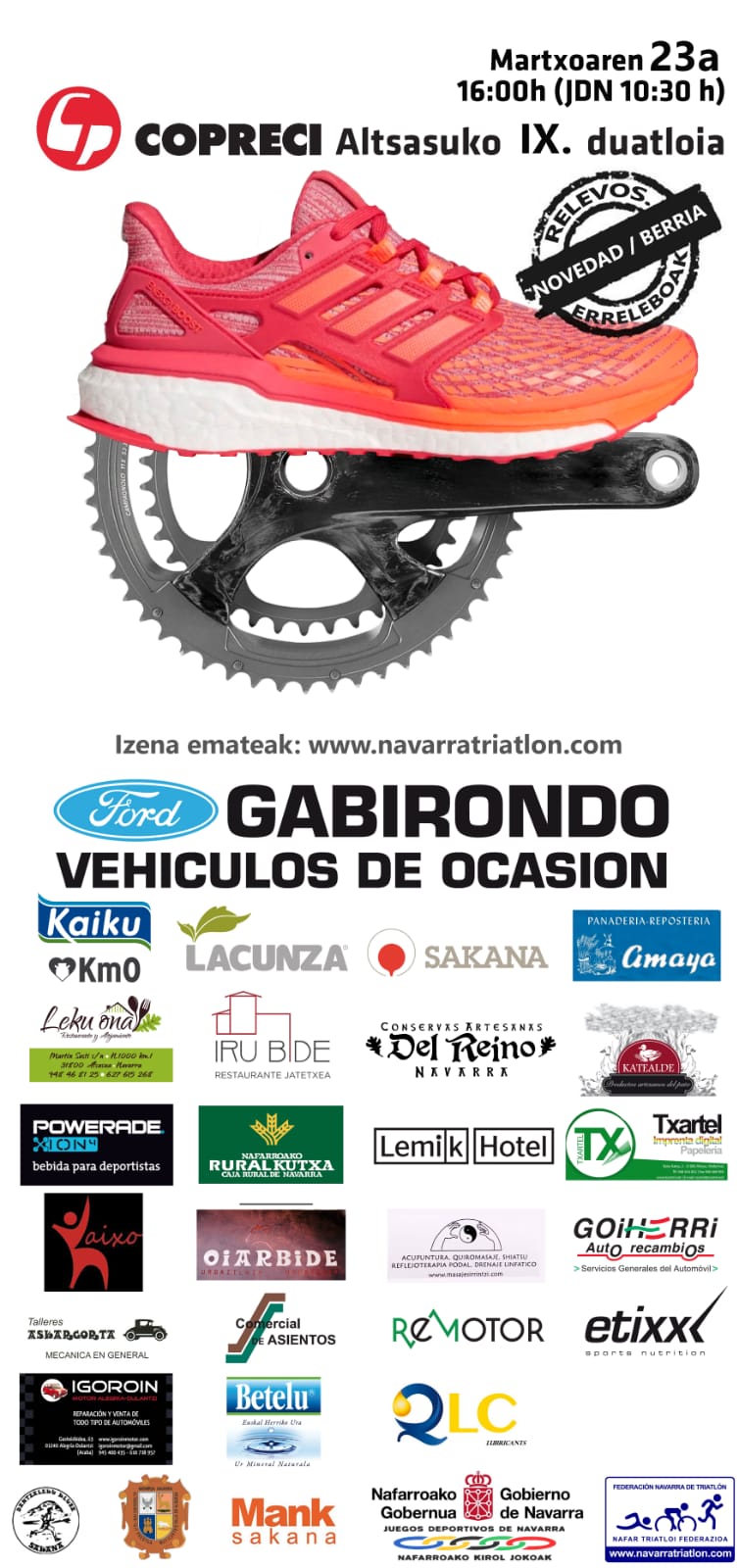 Abierto el plazo de inscripci&oacute;n IX Duatl&oacute;n de Alsasua