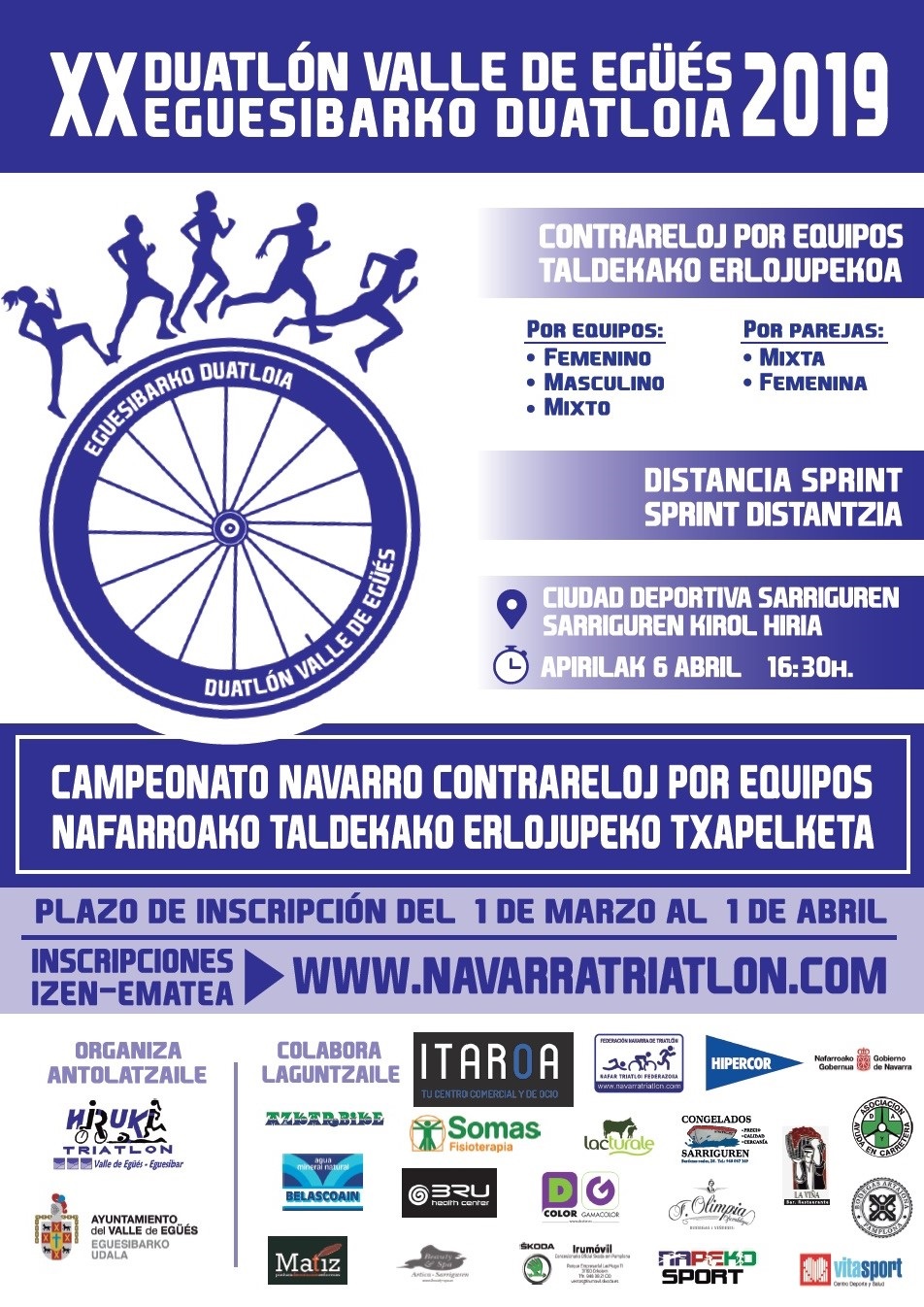 Abierto plazo de inscripci&oacute;n del XX Duatl&oacute;n Valle de Eg&uuml;&eacute;s