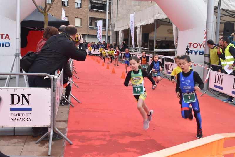 Gran participación de las categorías inferiores en el Duatlón de Aranguren