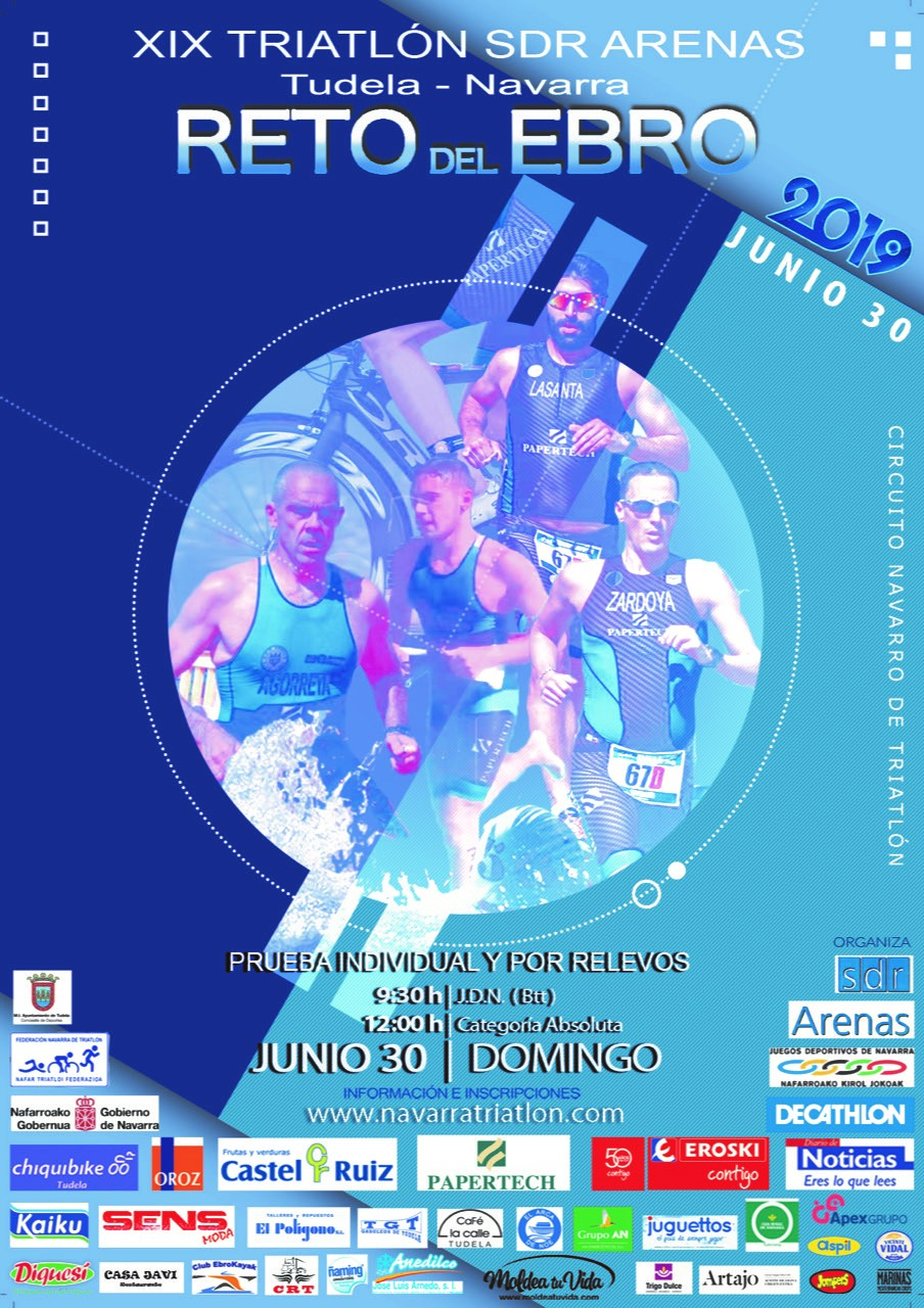 Suspendidas las categor&iacute;as de JDN en el Triatl&oacute;n &quot;Reto del Ebro&quot; (Importante). Cambio de hora inicio prueba absoluta