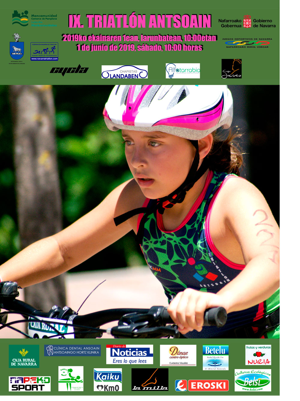 Abierto el plazo de inscripci&oacute;n IX Triatl&oacute;n Antsoain (JDN)