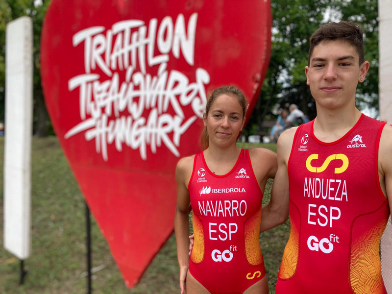 Dos triatletas navarros entre los mejores de Europa