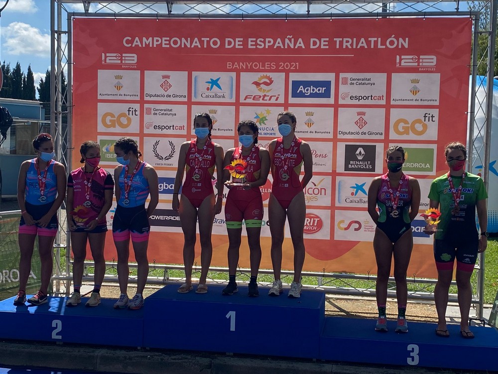 Un oro y dos bronces para Saltoki Trikideak en el Campeonato de España de Distancia Olímpica.