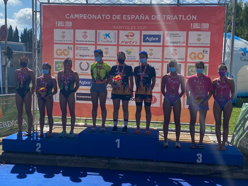 Un oro y dos bronces para Saltoki Trikideak en el Campeonato de España de Distancia Olímpica.