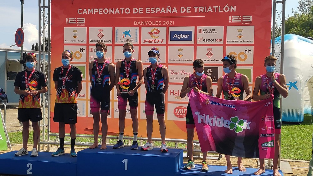 Un oro y dos bronces para Saltoki Trikideak en el Campeonato de España de Distancia Olímpica.