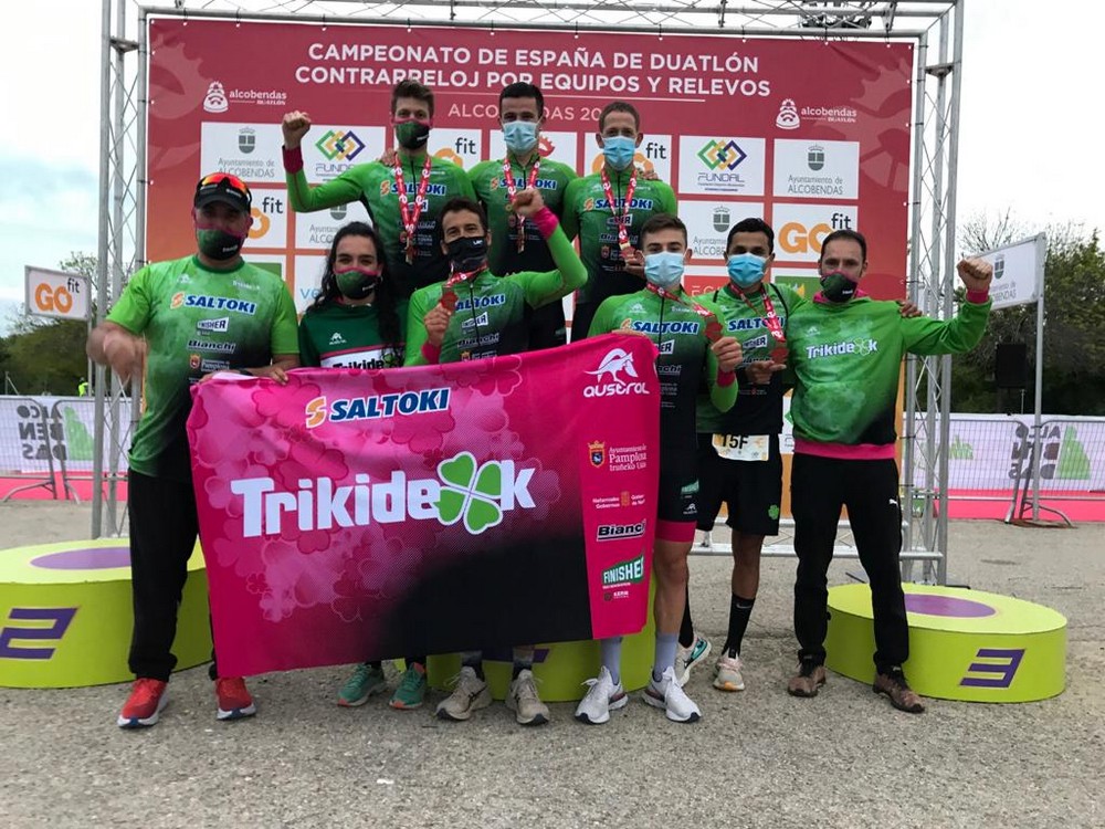 Saltoki Trikideak se proclama campe&oacute;n de Espa&ntilde;a de duatl&oacute;n contrarreloj por equipos
