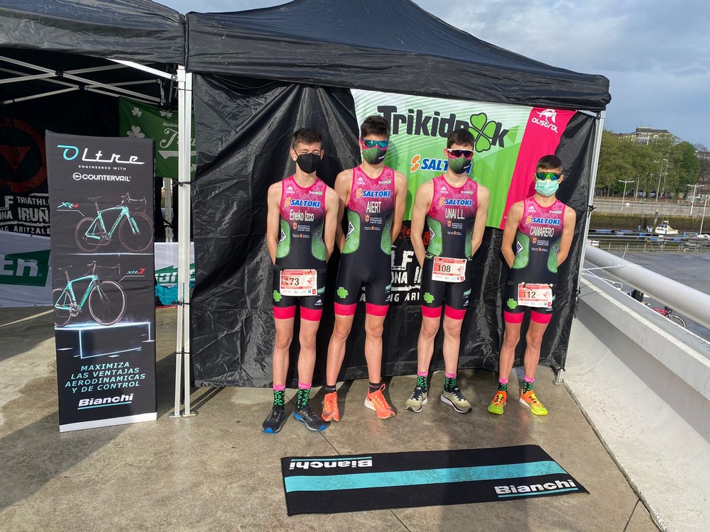 Cinco podios para Saltoki Trikideak en los nacionales de duatlón