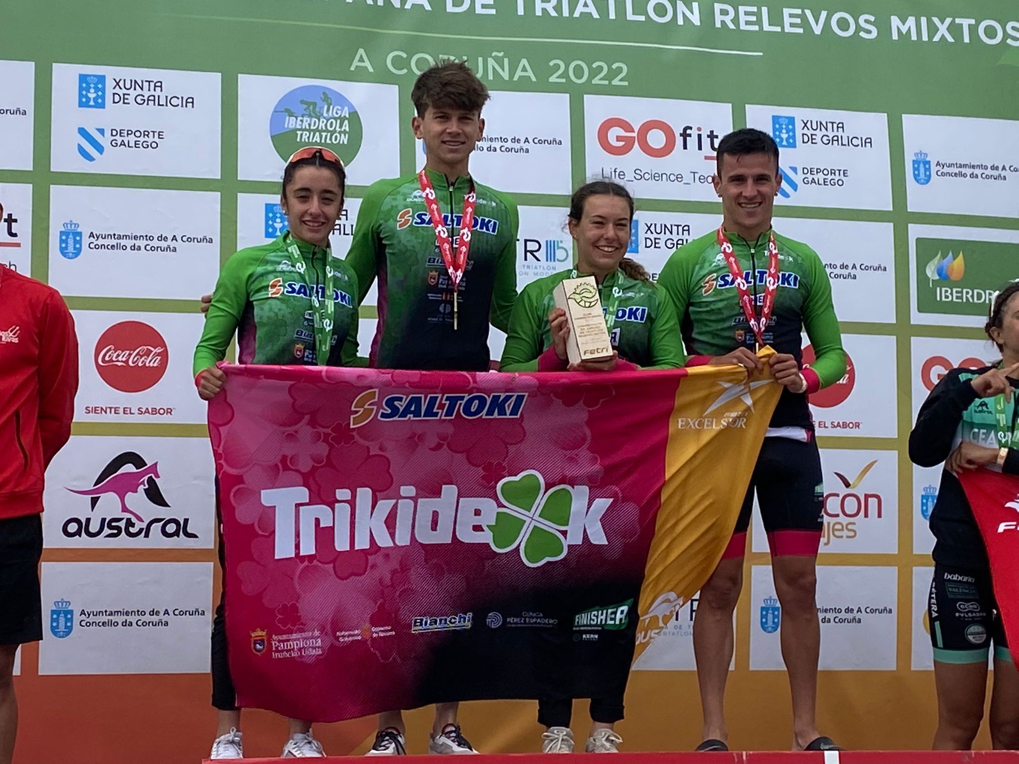 Saltoki Trikideak Campeón de España de Triatlón por Clubes y Relevos Mixtos