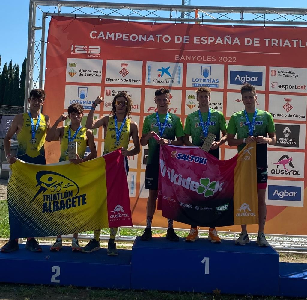 Cuatro metales para Saltoki Trikideak en la Distancia Olímpica