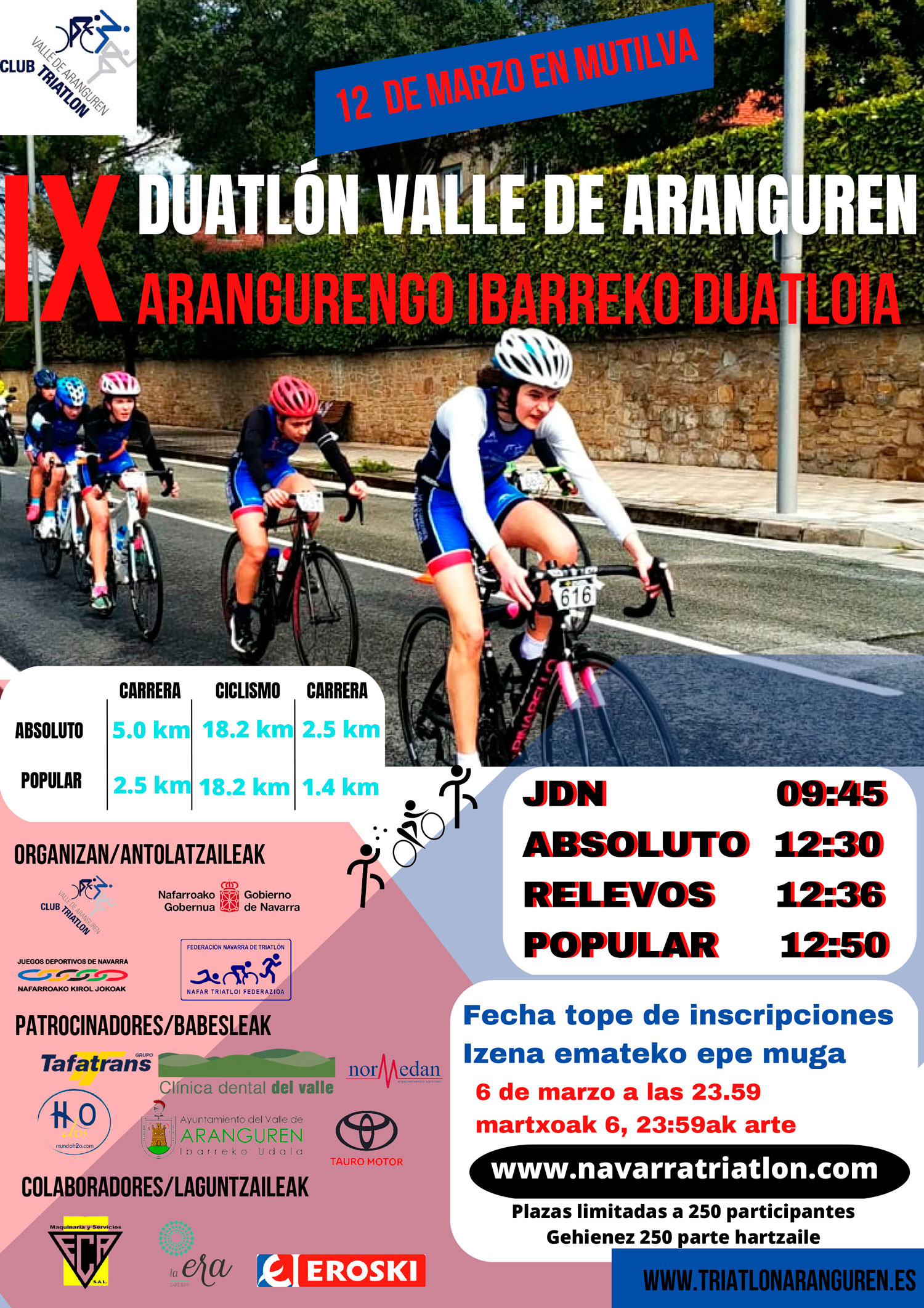 Abierto plazo de inscripci&oacute;n IX Duatl&oacute;n Valle de Aranguren