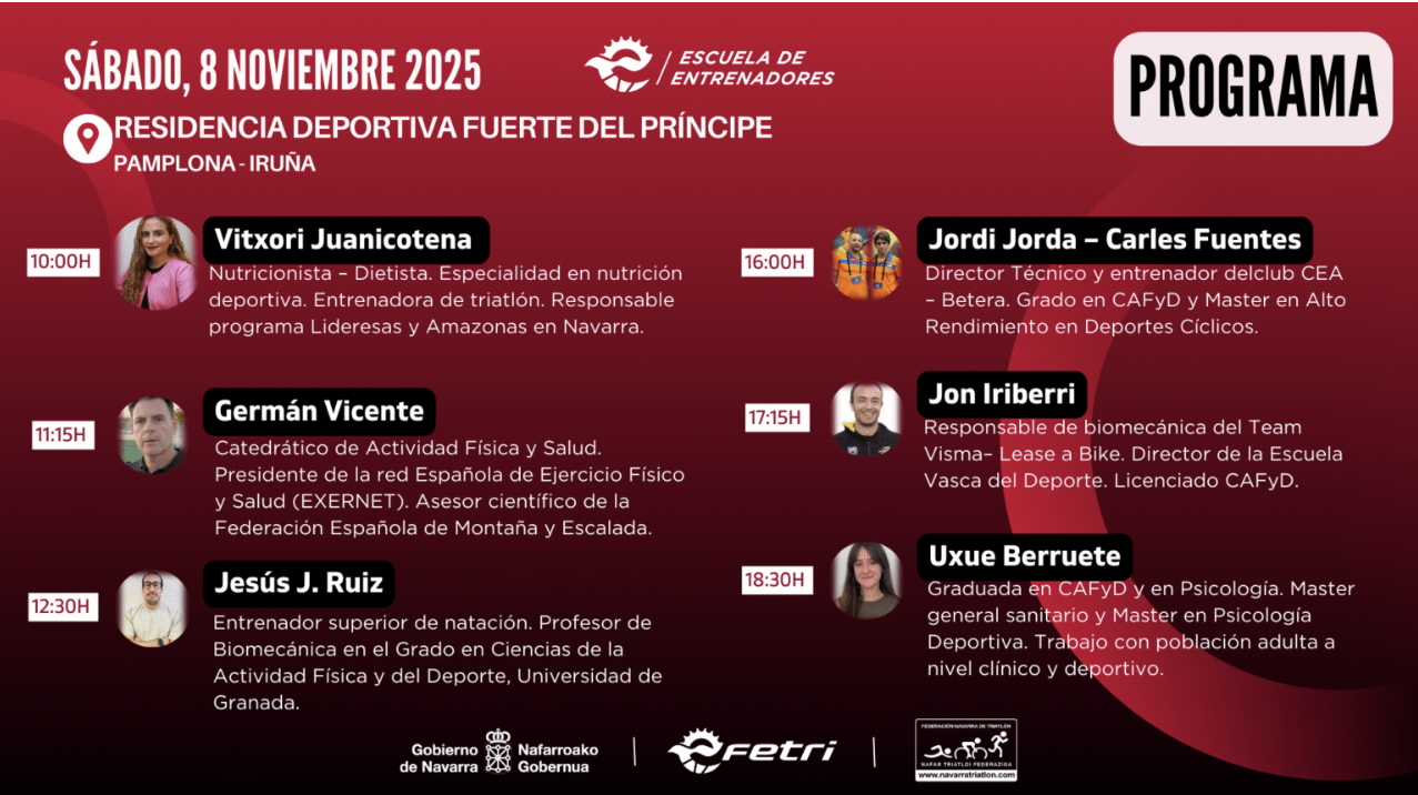 Jornadas Técnicas de Triatlón 2025 – «Avances en el entrenamiento del Triatlón»-