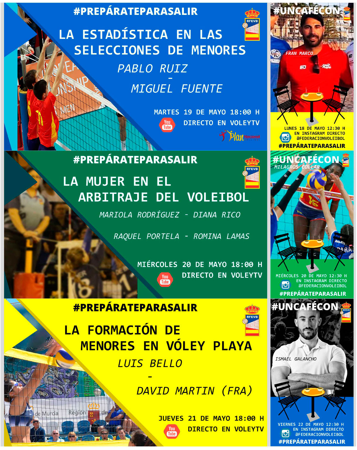 #Prepárateparasalir (programa del 18 al 22 de mayo)