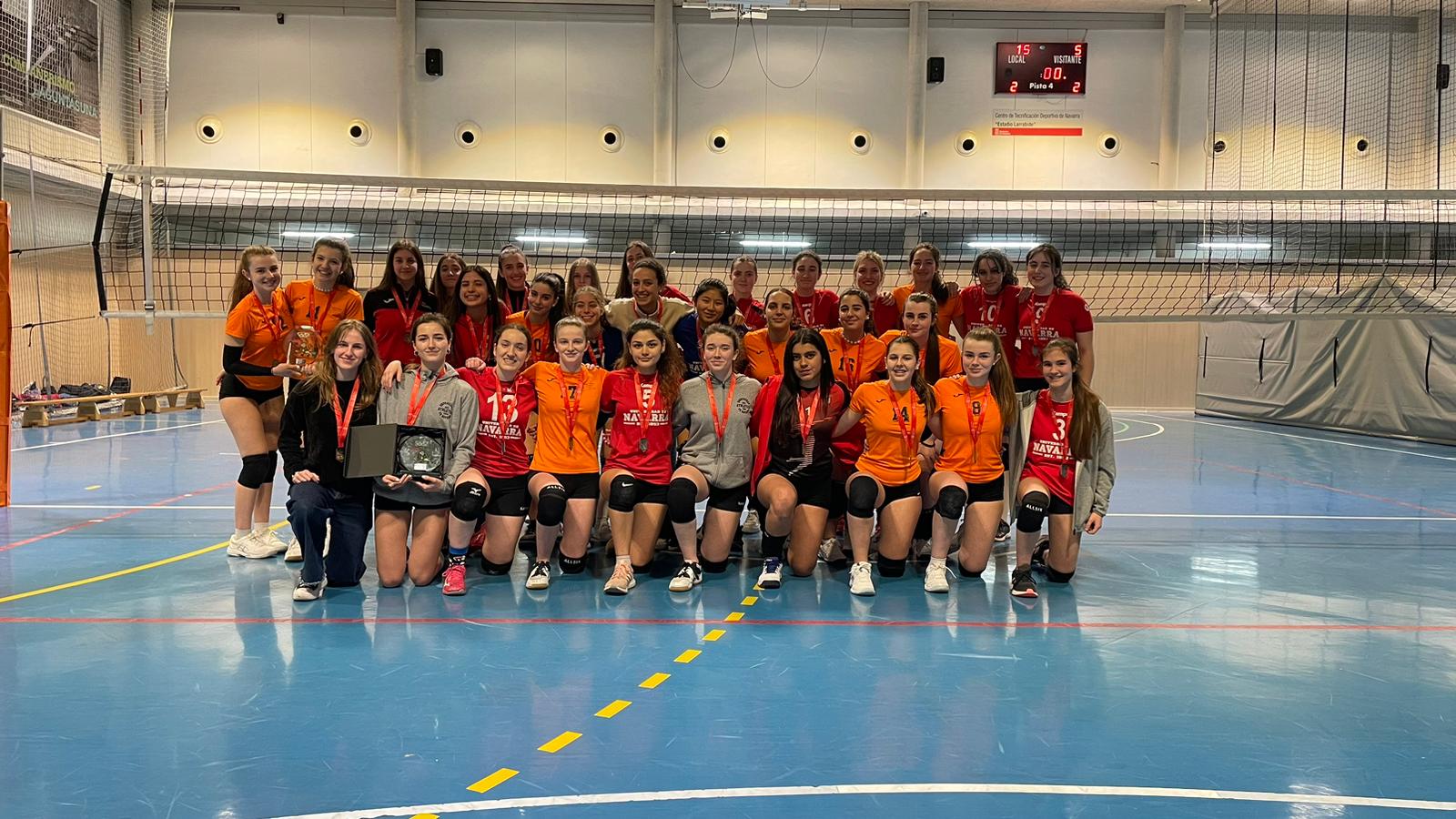 Larrabide acogió las finales de los Juegos Deportivos de Navarra de categoría cadete-Juvenil masculina y femenina